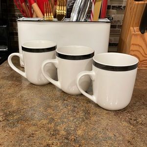 White Tea cup’s, set of 3